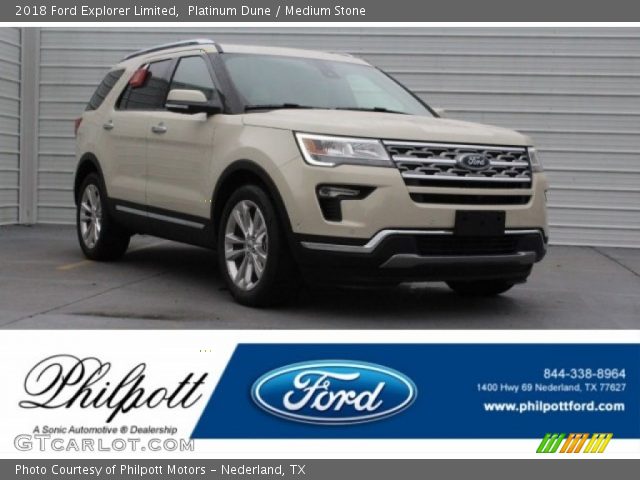 2018 Ford Explorer Limited in Platinum Dune