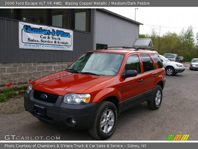 2006 Ford Escape XLT V6 4WD in Blazing Copper Metallic