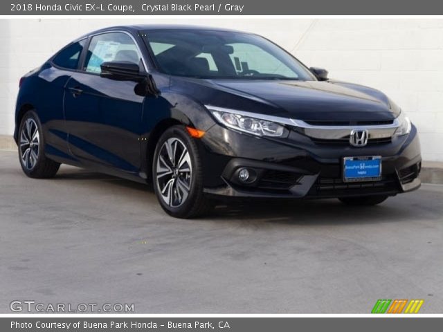 2018 Honda Civic EX-L Coupe in Crystal Black Pearl