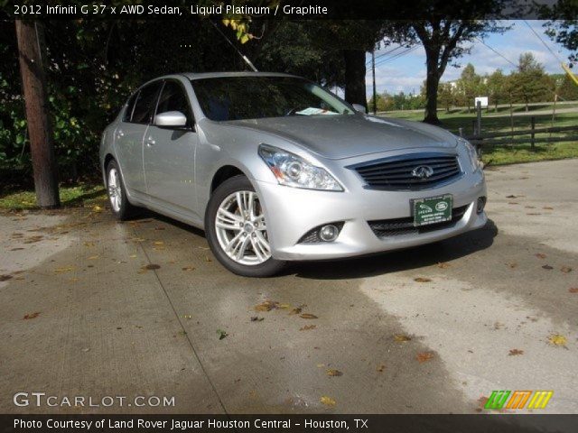 2012 Infiniti G 37 x AWD Sedan in Liquid Platinum