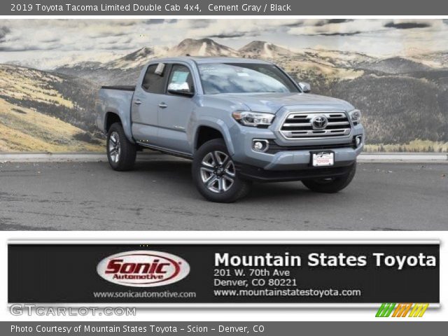 2019 Toyota Tacoma Limited Double Cab 4x4 in Cement Gray