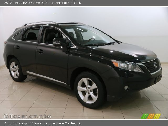 Stargazer Black 2012 Lexus Rx 350 Awd Black Interior