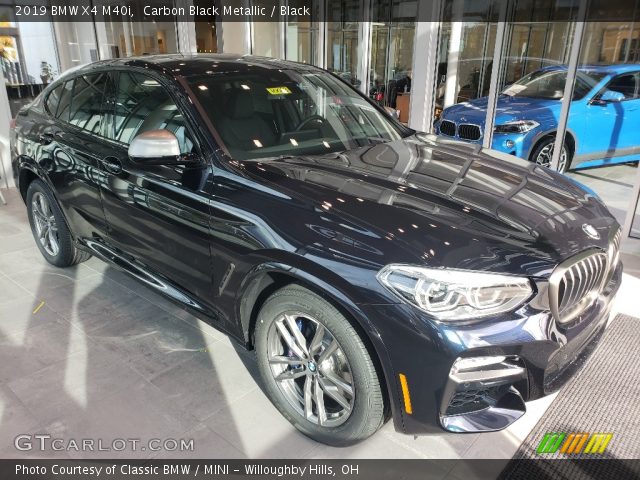 2019 BMW X4 M40i in Carbon Black Metallic