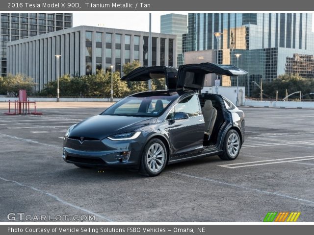 2016 Tesla Model X 90D in Titanium Metallic