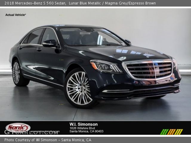 2018 Mercedes-Benz S 560 Sedan in Lunar Blue Metallic