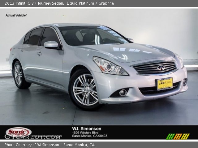 2013 Infiniti G 37 Journey Sedan in Liquid Platinum