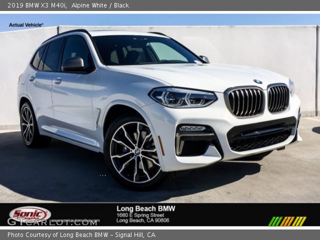 2019 BMW X3 M40i in Alpine White