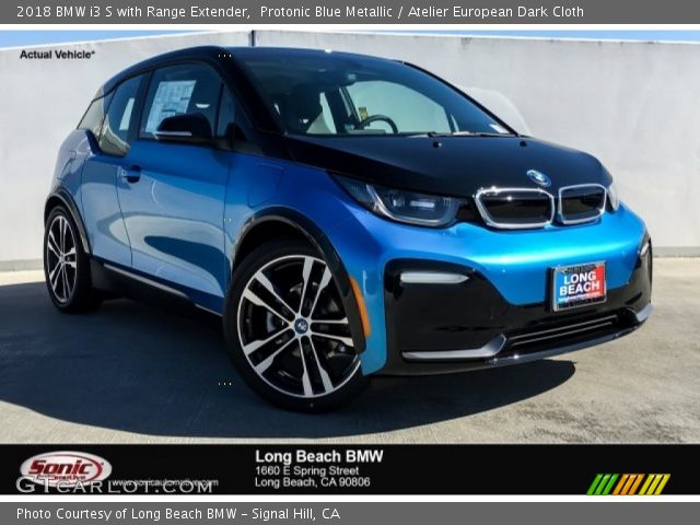 2018 BMW i3 S with Range Extender in Protonic Blue Metallic