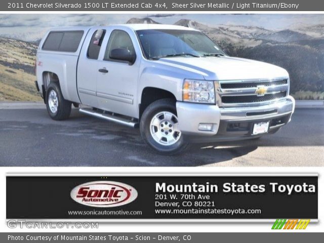 2011 Chevrolet Silverado 1500 LT Extended Cab 4x4 in Sheer Silver Metallic
