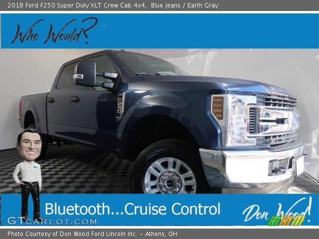2018 Ford F250 Super Duty XLT Crew Cab 4x4 in Blue Jeans