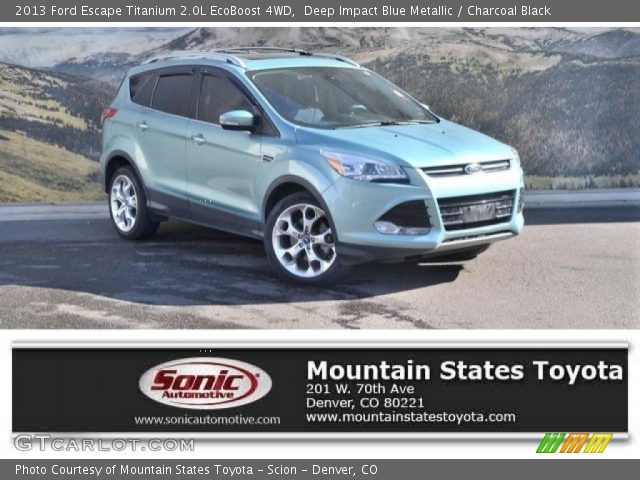 2013 Ford Escape Titanium 2.0L EcoBoost 4WD in Deep Impact Blue Metallic