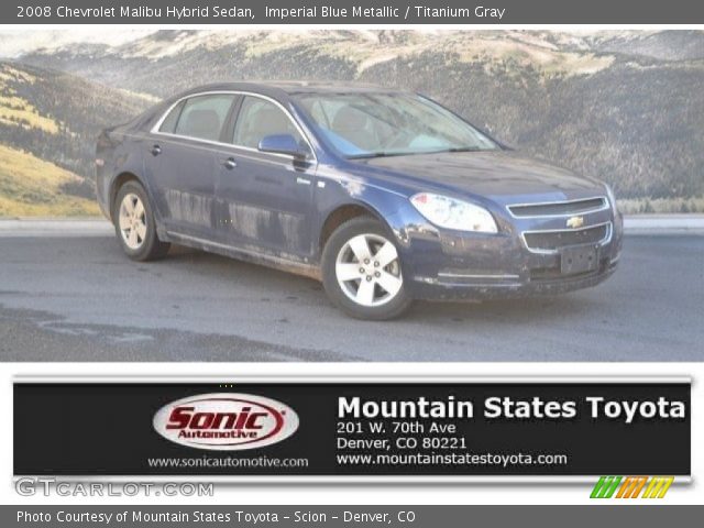 2008 Chevrolet Malibu Hybrid Sedan in Imperial Blue Metallic