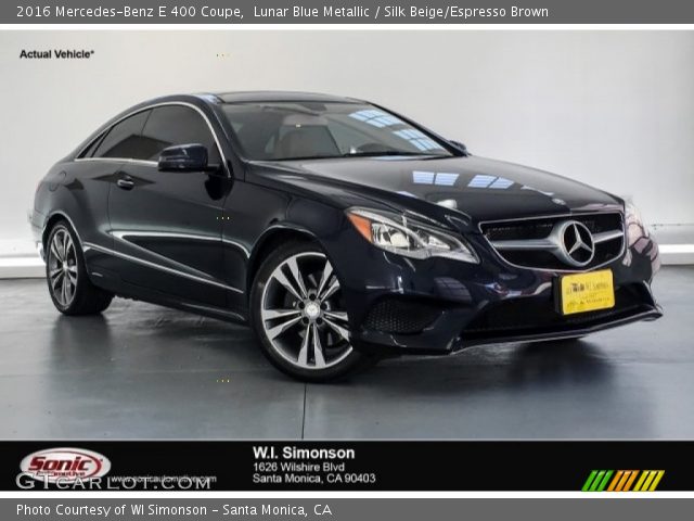 2016 Mercedes-Benz E 400 Coupe in Lunar Blue Metallic