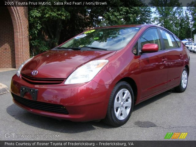 2005 Toyota Prius Hybrid in Salsa Red Pearl