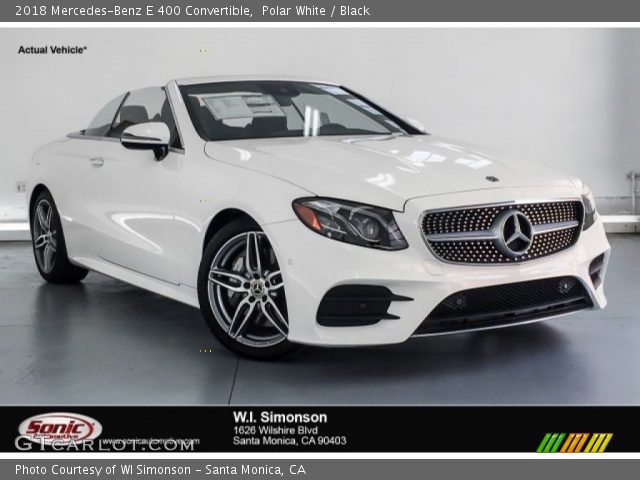 2018 Mercedes-Benz E 400 Convertible in Polar White