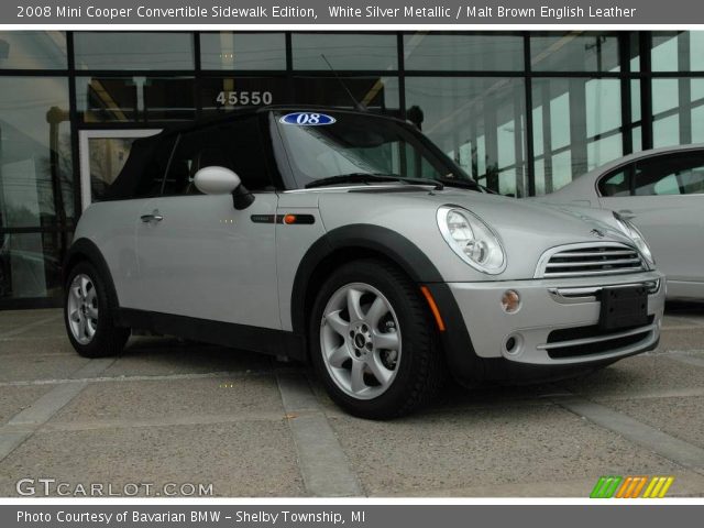 2008 Mini Cooper Convertible Sidewalk Edition in White Silver Metallic
