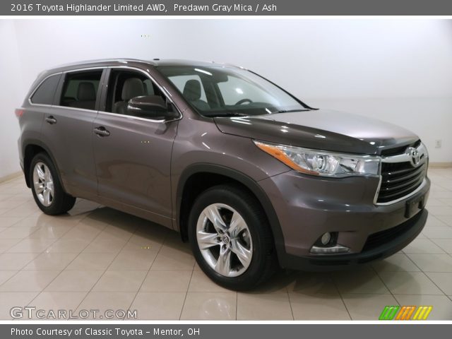 2016 Toyota Highlander Limited AWD in Predawn Gray Mica