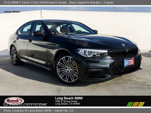 2019 BMW 5 Series 530e iPerformance Sedan in Black Sapphire Metallic