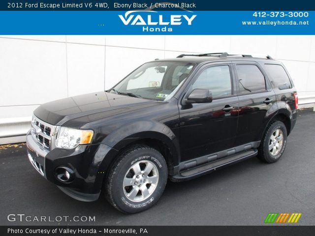 2012 Ford Escape Limited V6 4WD in Ebony Black