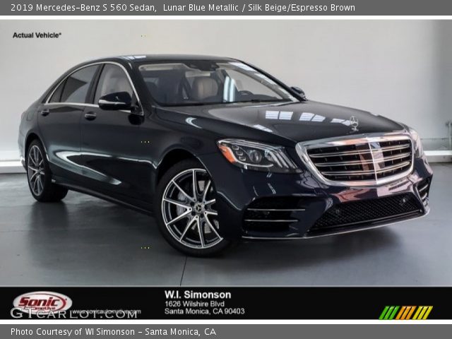 2019 Mercedes-Benz S 560 Sedan in Lunar Blue Metallic