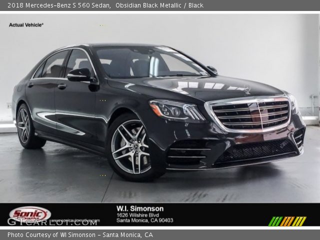 2018 Mercedes-Benz S 560 Sedan in Obsidian Black Metallic