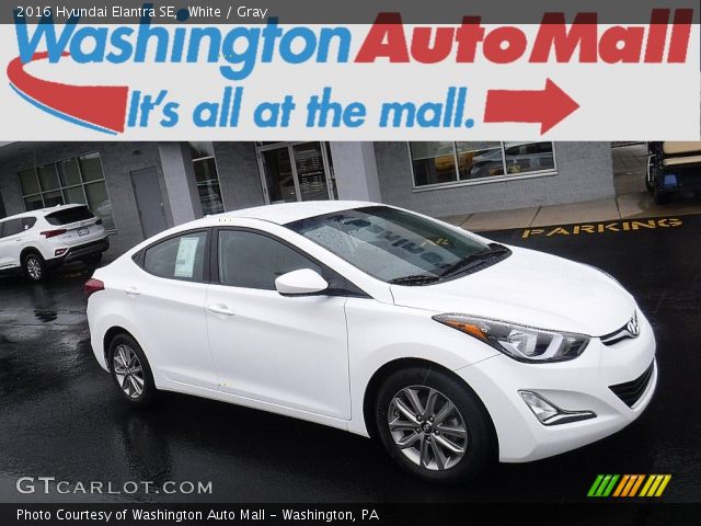 2016 Hyundai Elantra SE in White