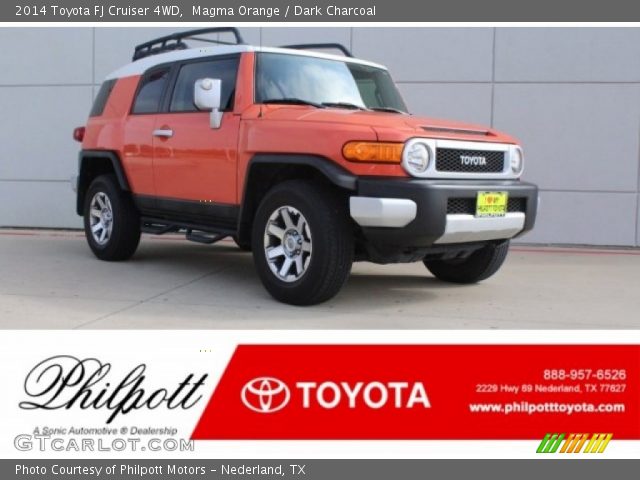 2014 Toyota FJ Cruiser 4WD in Magma Orange