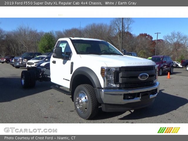 White 2019 Ford F550 Super Duty Xl Regular Cab 4x4 Chassis