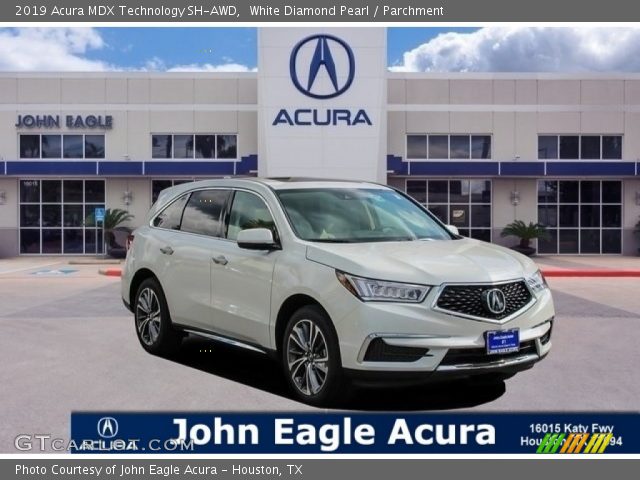 2019 Acura MDX Technology SH-AWD in White Diamond Pearl