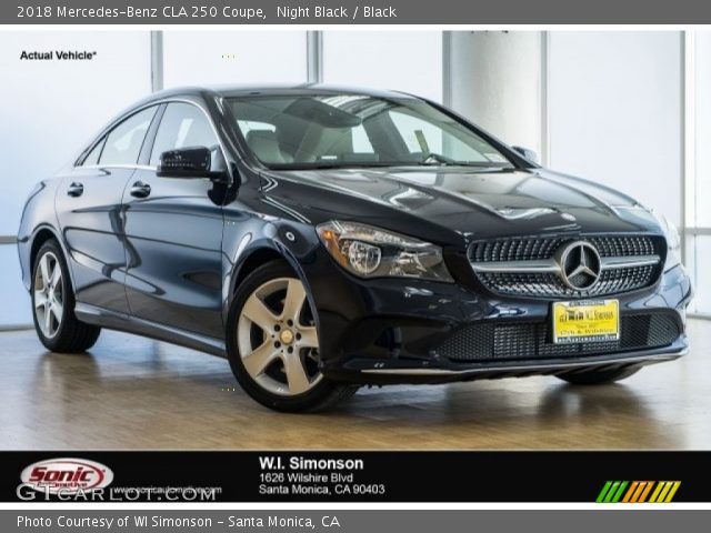 2018 Mercedes-Benz CLA 250 Coupe in Night Black