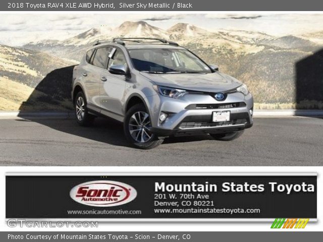 2018 Toyota RAV4 XLE AWD Hybrid in Silver Sky Metallic