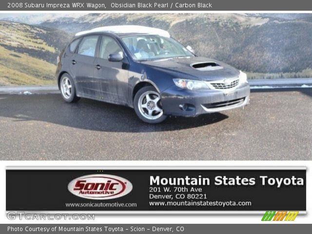 2008 Subaru Impreza WRX Wagon in Obsidian Black Pearl
