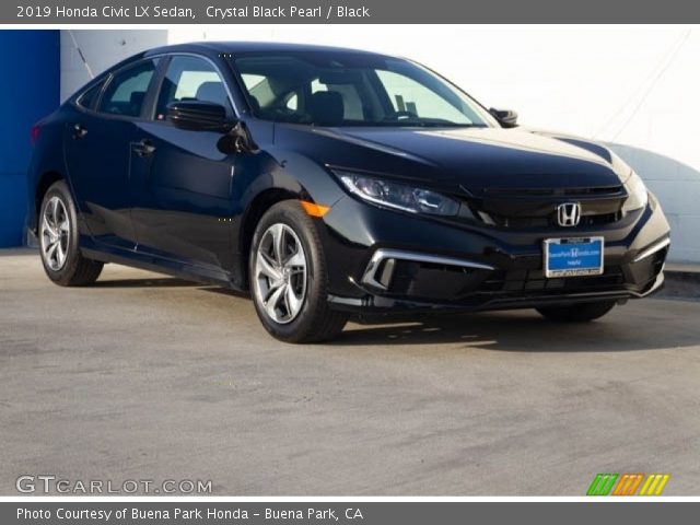 2019 Honda Civic LX Sedan in Crystal Black Pearl