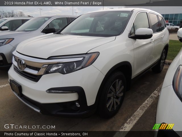 2019 Honda Pilot EX-L AWD in White Diamond Pearl