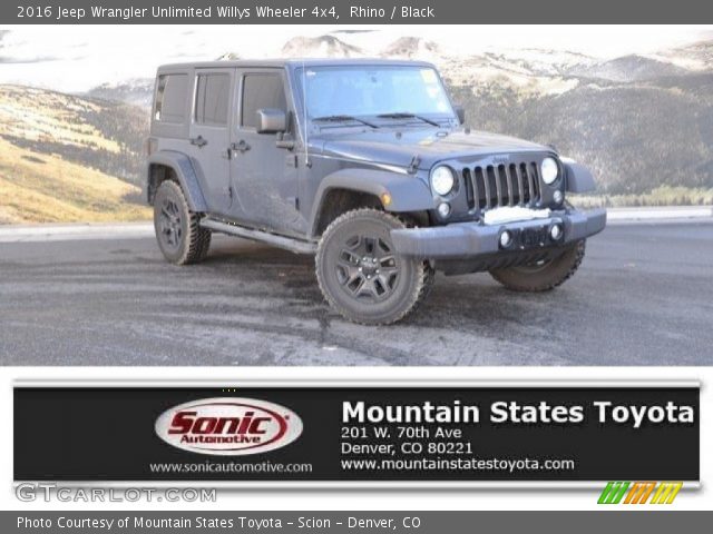 2016 Jeep Wrangler Unlimited Willys Wheeler 4x4 in Rhino