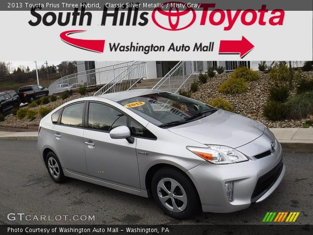 2013 Toyota Prius Three Hybrid in Classic Silver Metallic