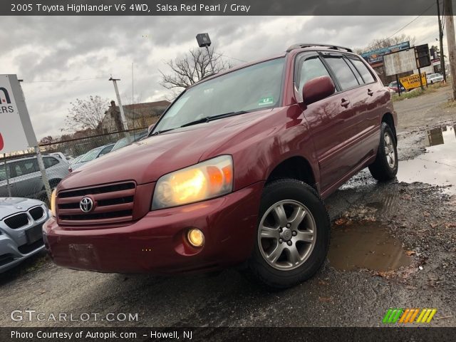 2005 Toyota Highlander V6 4WD in Salsa Red Pearl