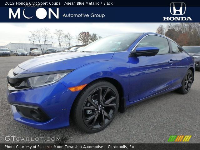 2019 Honda Civic Sport Coupe in Agean Blue Metallic