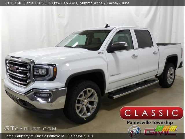 2018 GMC Sierra 1500 SLT Crew Cab 4WD in Summit White