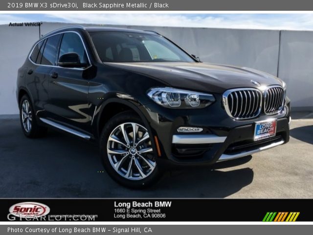 2019 BMW X3 sDrive30i in Black Sapphire Metallic
