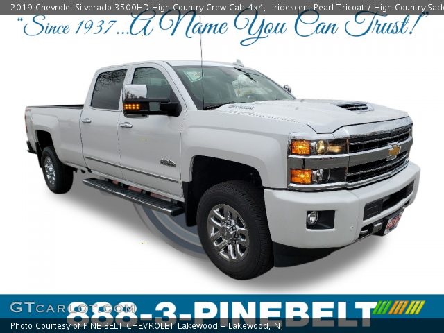 2019 Chevrolet Silverado 3500HD High Country Crew Cab 4x4 in Iridescent Pearl Tricoat