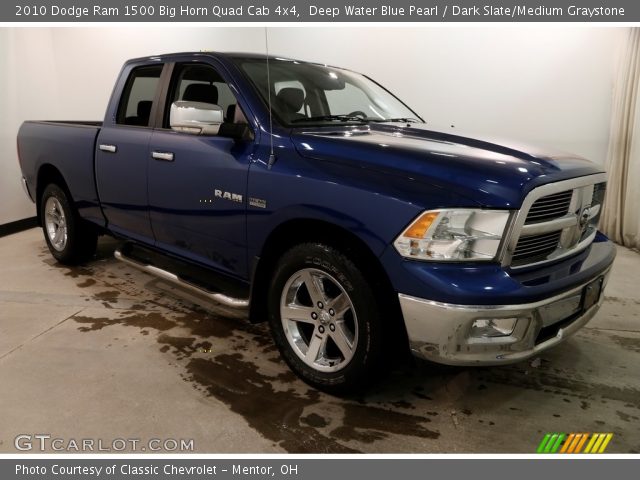 2010 Dodge Ram 1500 Big Horn Quad Cab 4x4 in Deep Water Blue Pearl