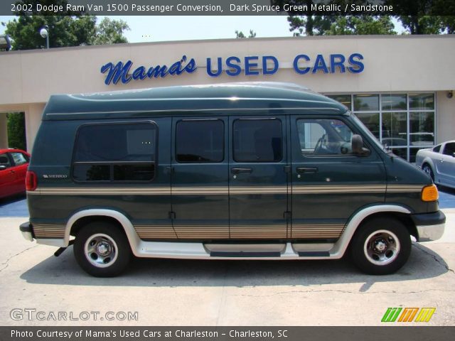 2002 Dodge Ram Van 1500 Passenger Conversion in Dark Spruce Green Metallic