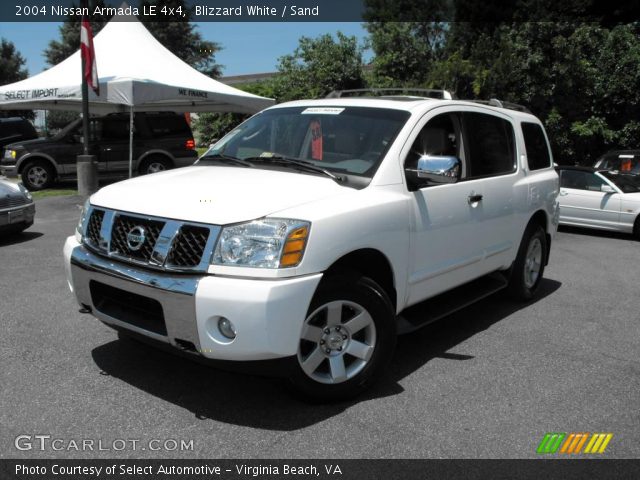2004 Nissan Armada LE 4x4 in Blizzard White