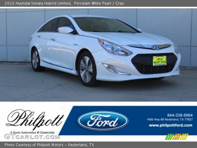 2013 Hyundai Sonata Hybrid Limited in Porcelain White Pearl