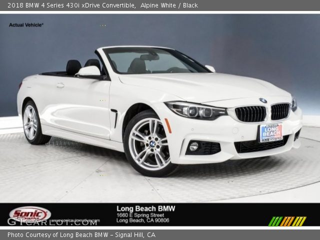 2018 BMW 4 Series 430i xDrive Convertible in Alpine White