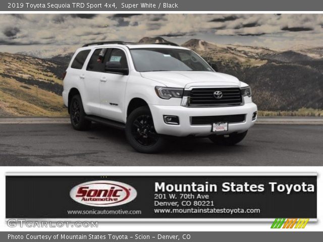 2019 Toyota Sequoia TRD Sport 4x4 in Super White