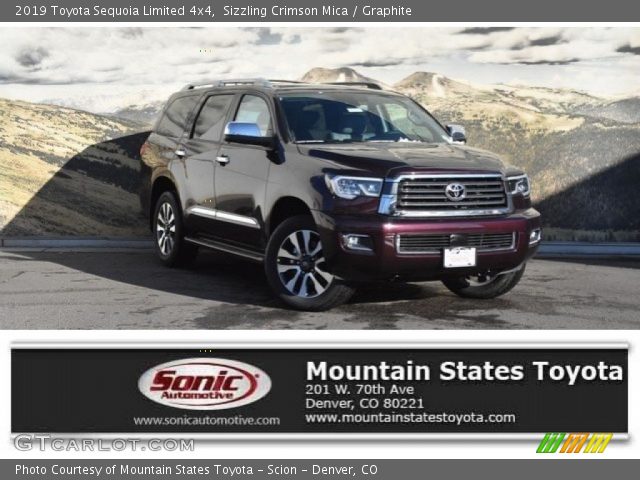 2019 Toyota Sequoia Limited 4x4 in Sizzling Crimson Mica