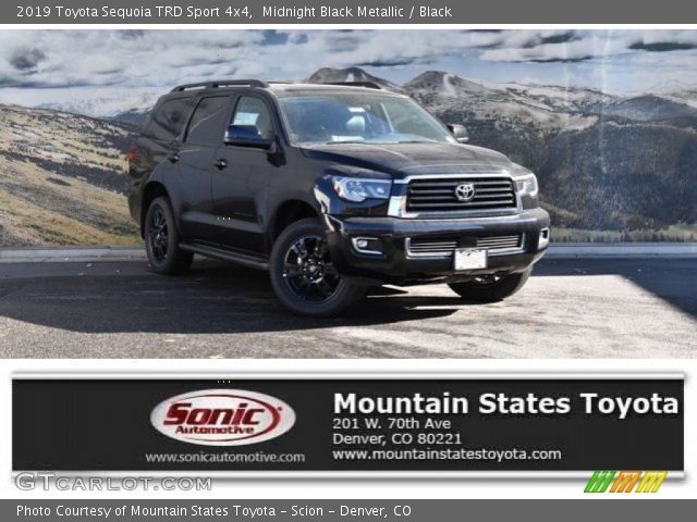 2019 Toyota Sequoia TRD Sport 4x4 in Midnight Black Metallic