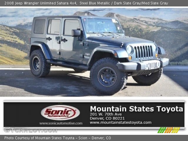2008 Jeep Wrangler Unlimited Sahara 4x4 in Steel Blue Metallic